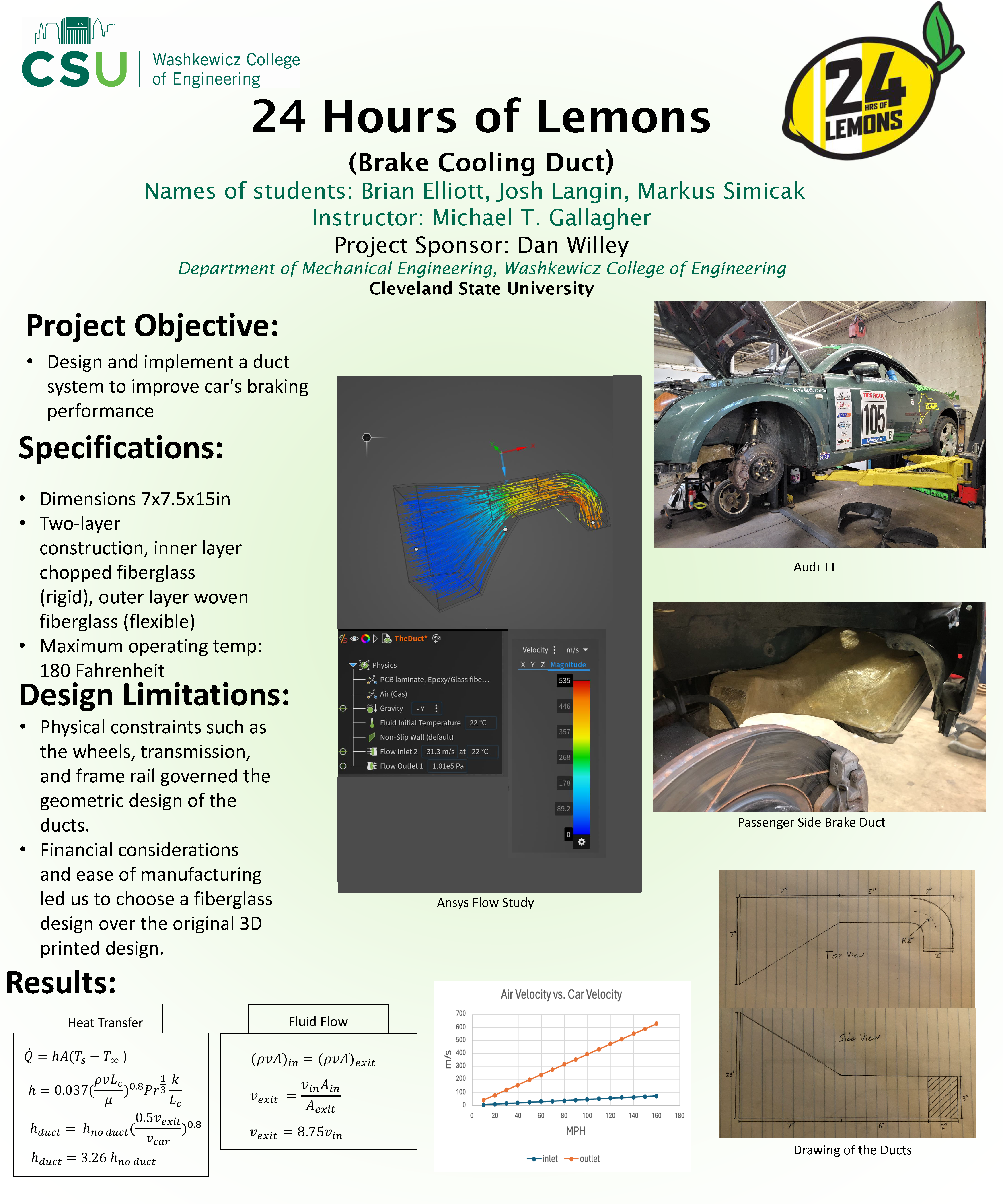 image of honorable mention student-led project poster