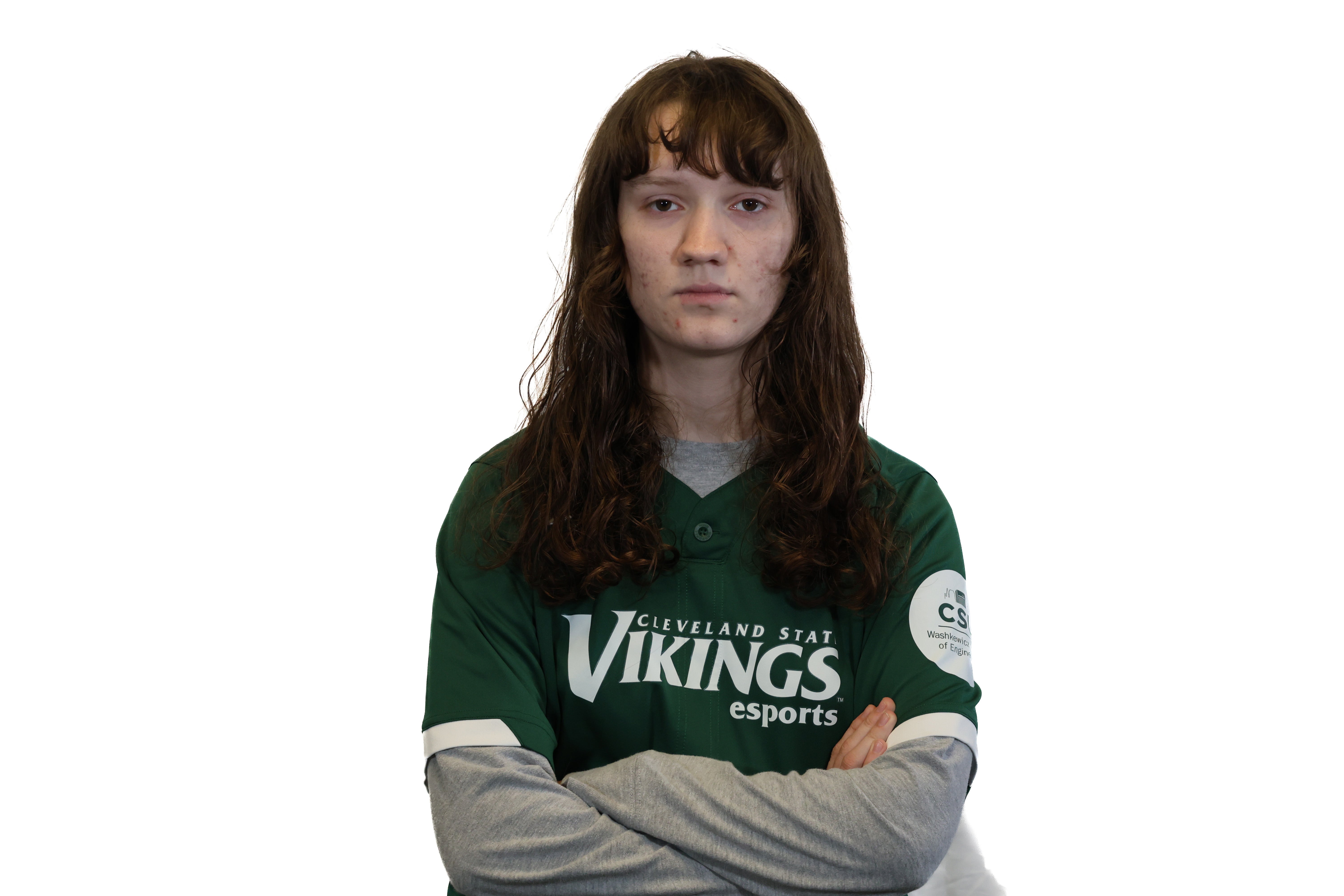 Esports player Livy crossing arms
