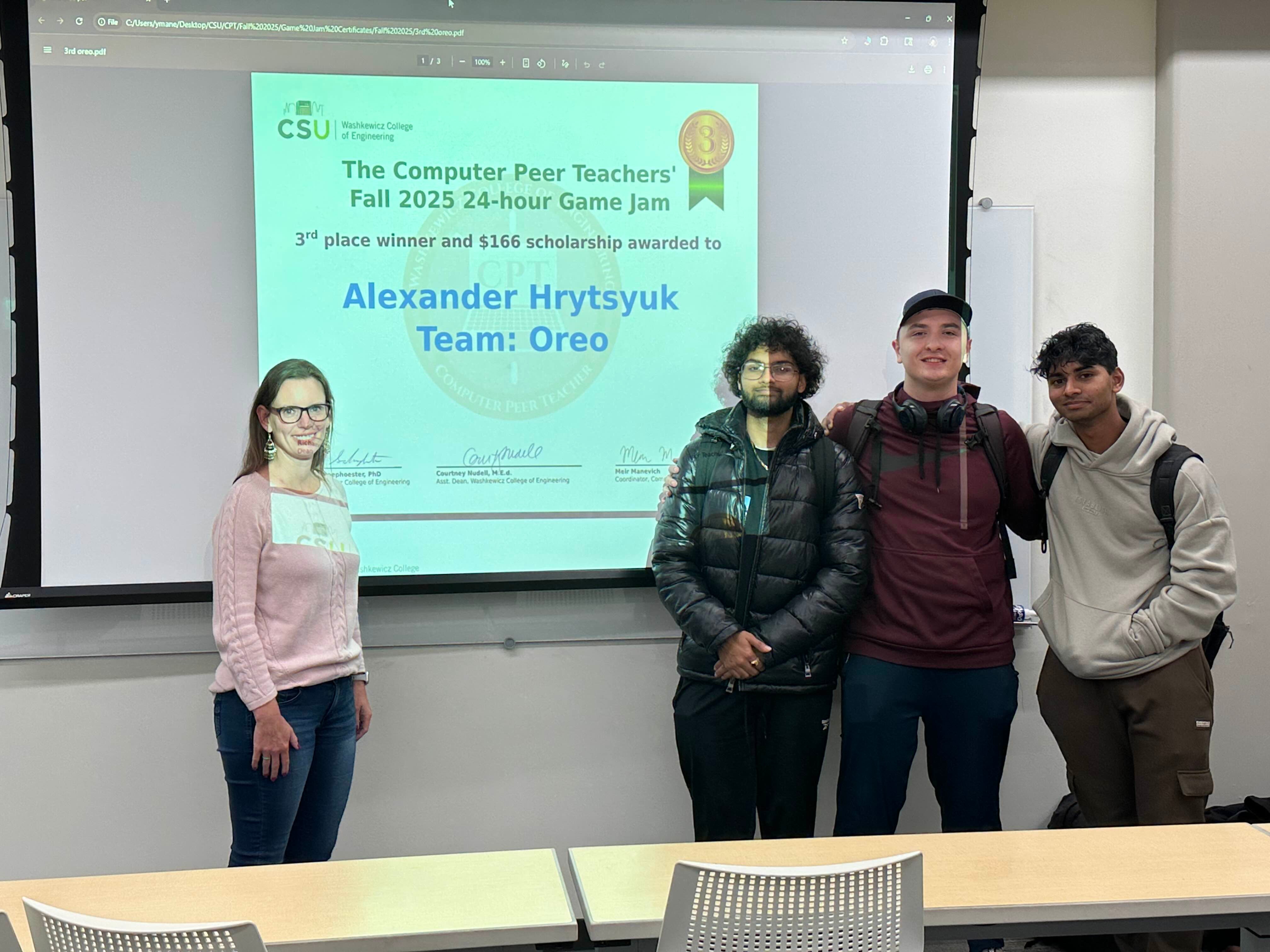 Oreo- Third Place - Fall 2025 - 24-hour Game Jam