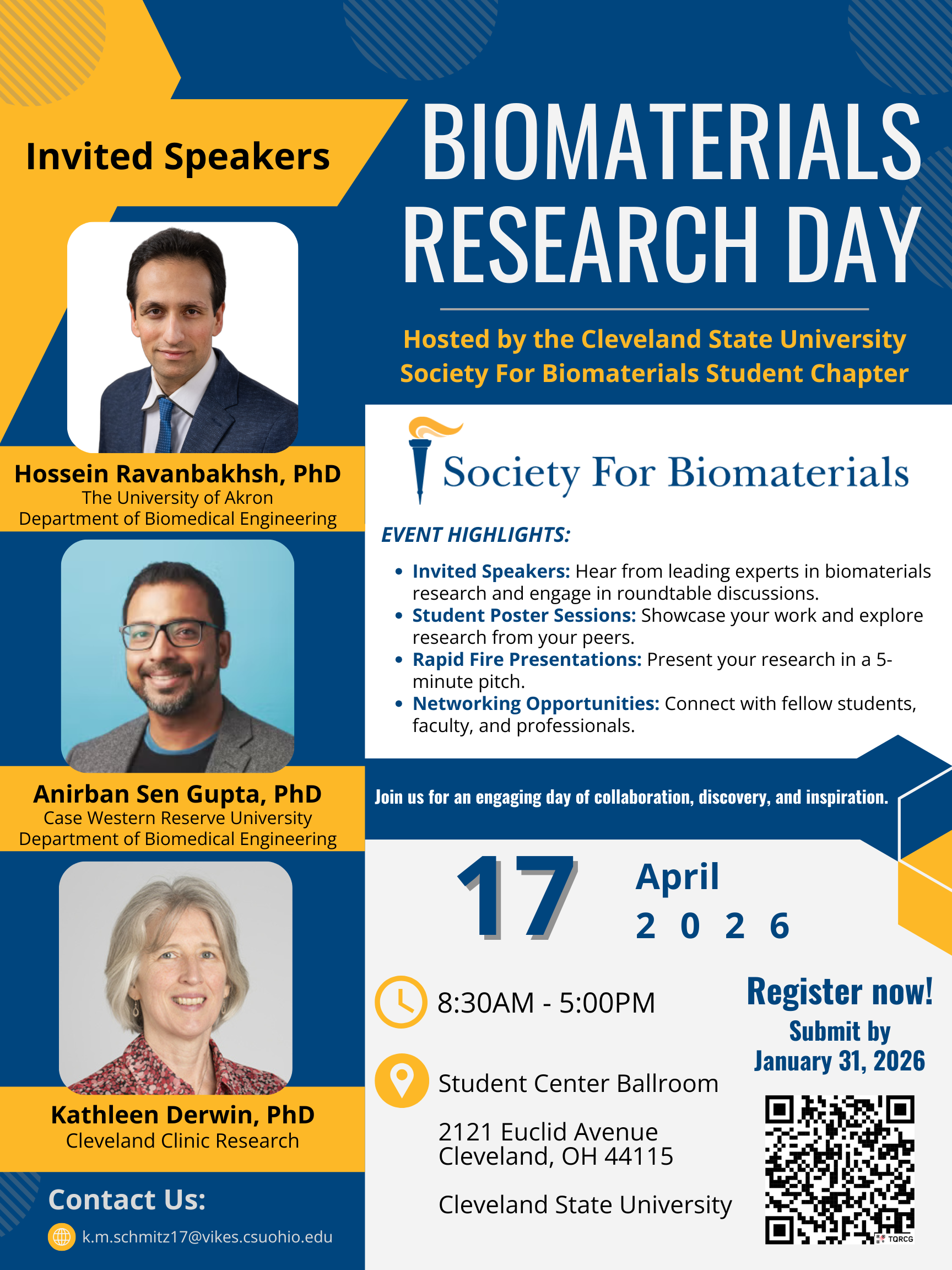 SFB Biomaterials Research Day Flyer 
