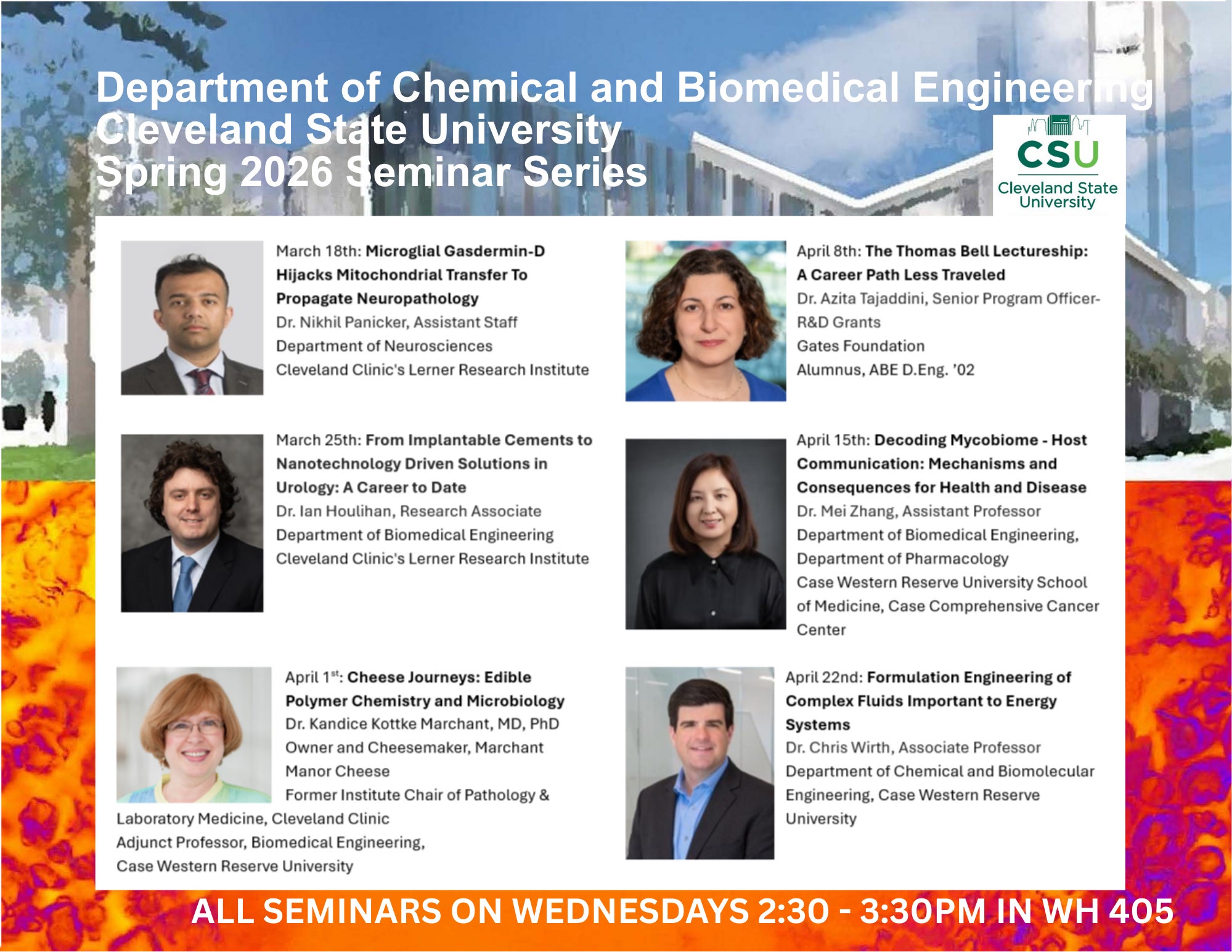 Spring 2025 Seminar Series Schedule.