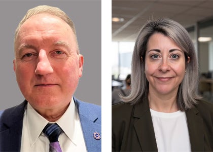 Headshot of Stafan Andrei and Rebecca Odem-Bartel.