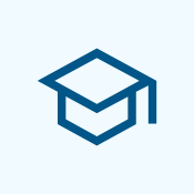 PhD Student Dark Blue Icon.