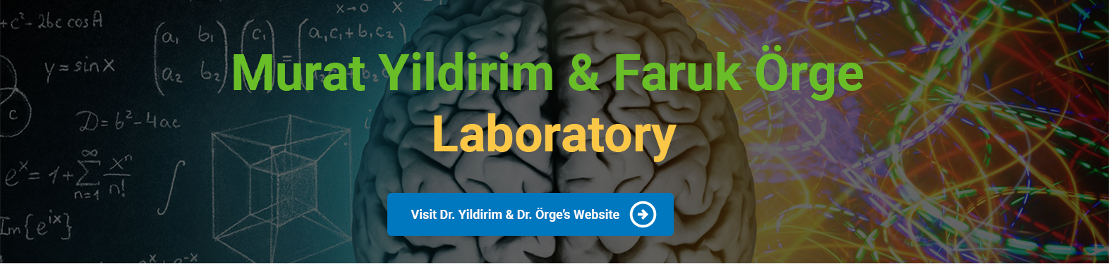 Murat Yildirim and Faruk Orge lab banner.