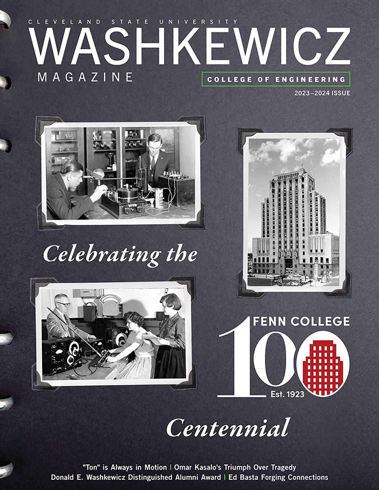 2023-2024 Washkewicz Magazine Centennial Issue