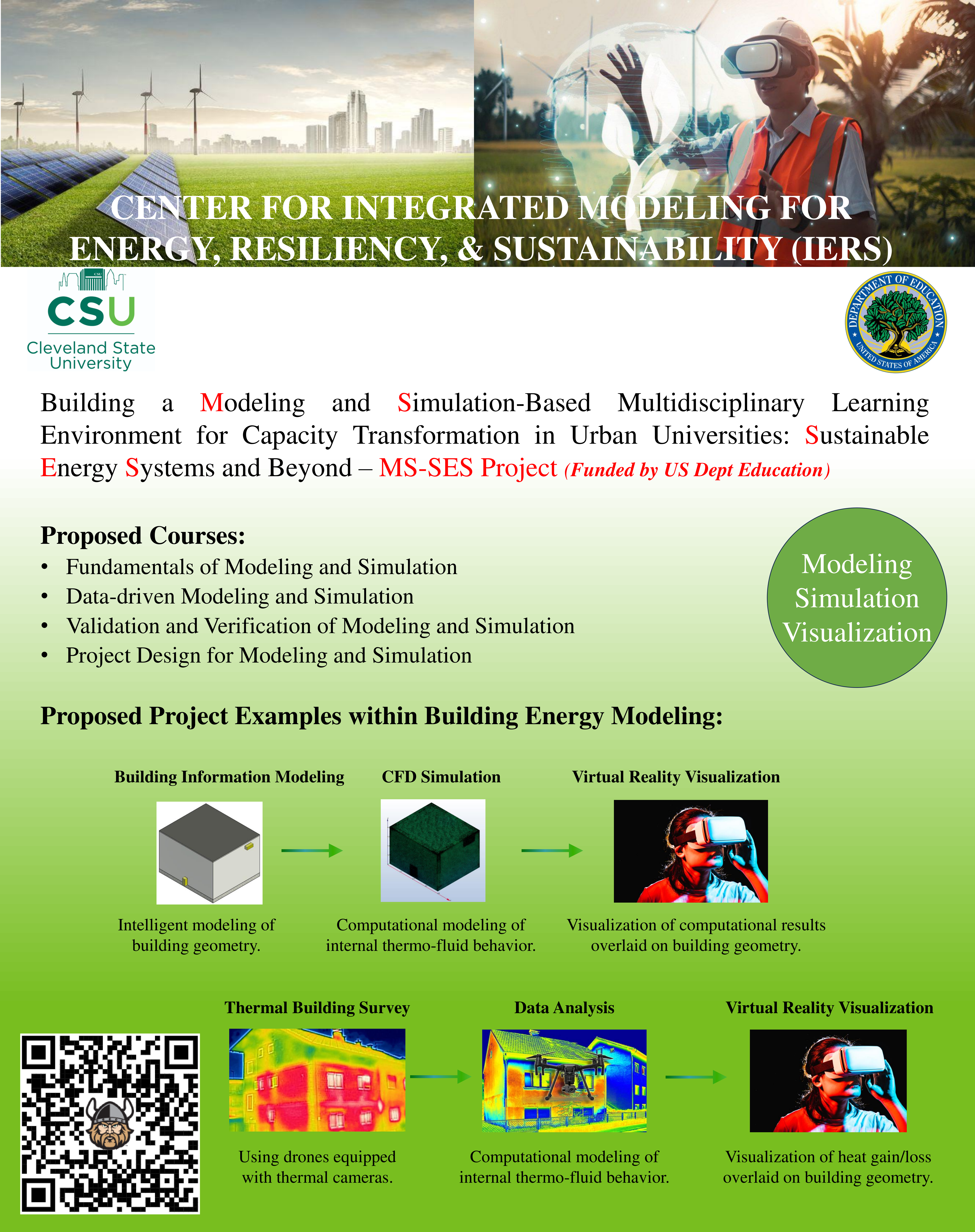 CENTER FOR INTEGRATED MODELING FOR ENERGY, RESILIENCY AND SUSTAINABILITY (IERS)