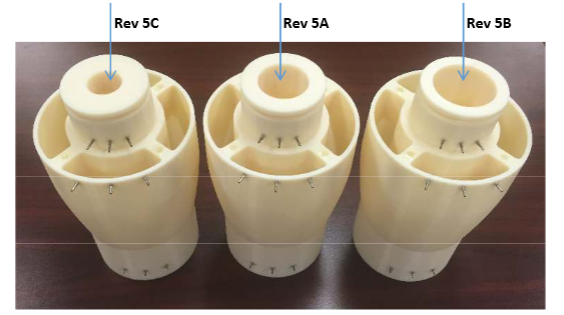 Three different EAPS models built by AM