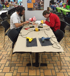 Father and Son Soldering