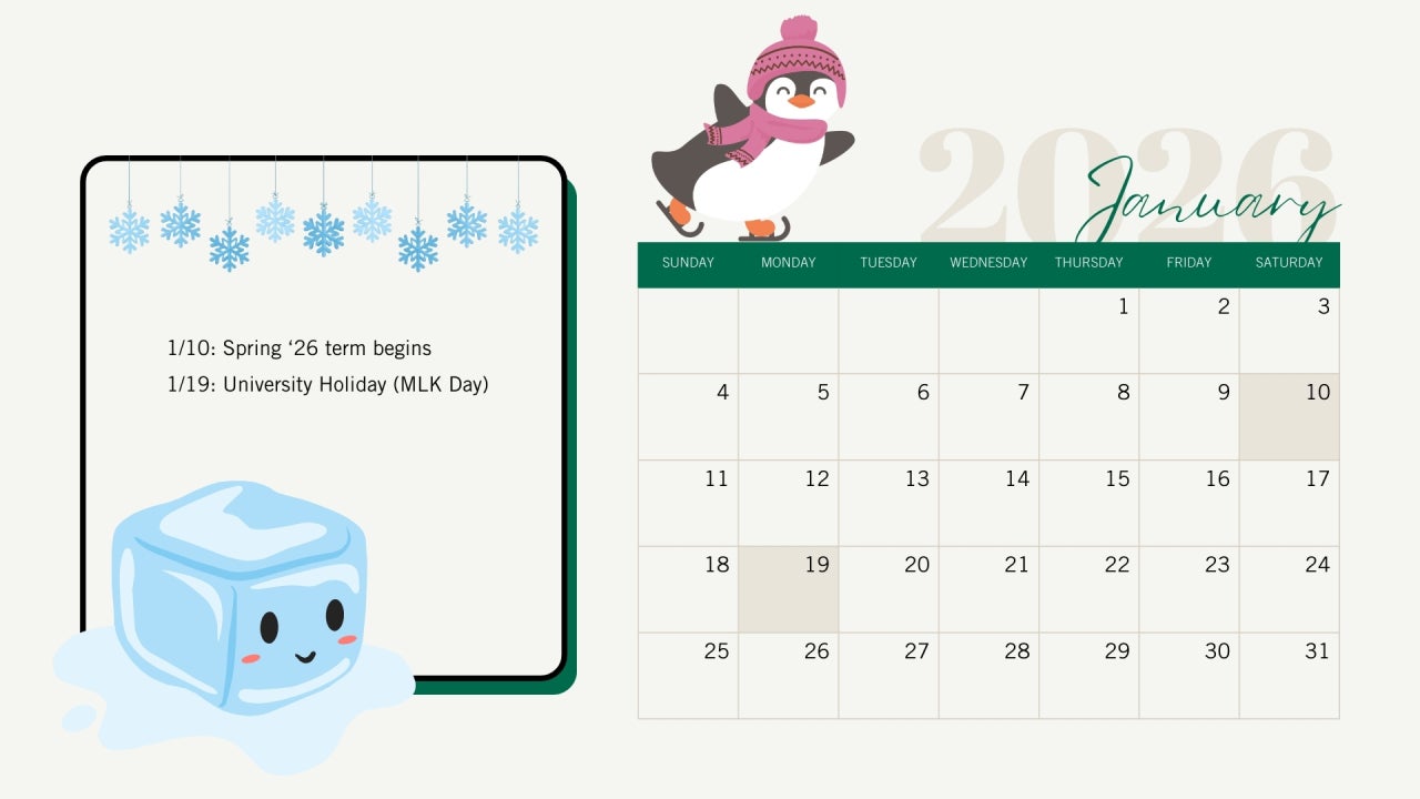 January 2026 Calendar