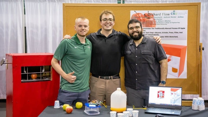 Cleveland state engineering senior design challenge students apple cider jackson