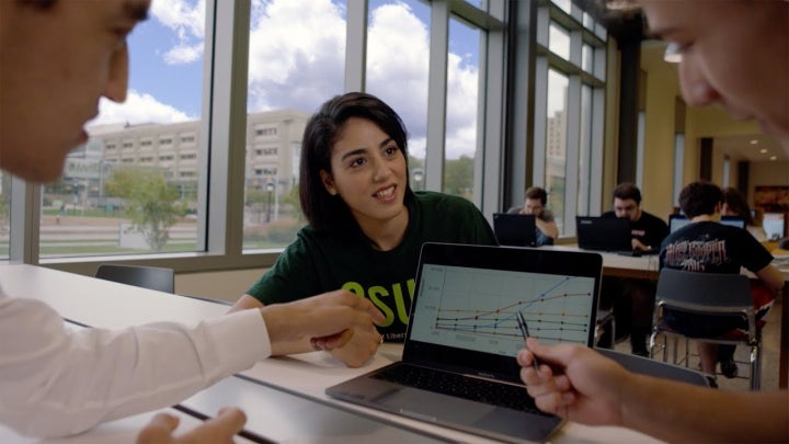 Students with Computer