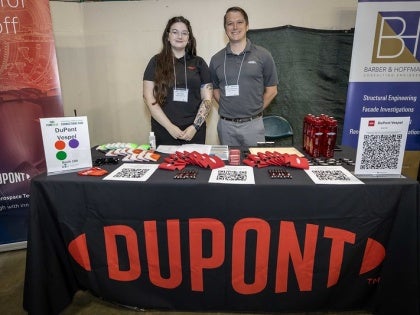 Dupont table at a career fair