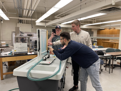 Students With Machine