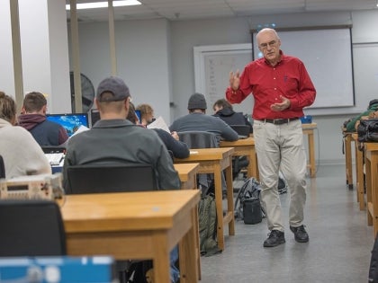 Students in class