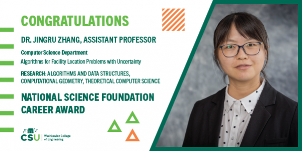 Dr. Jingru Zhang, assistant professor, computer science